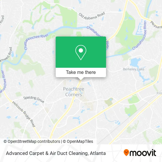 Advanced Carpet & Air Duct Cleaning map