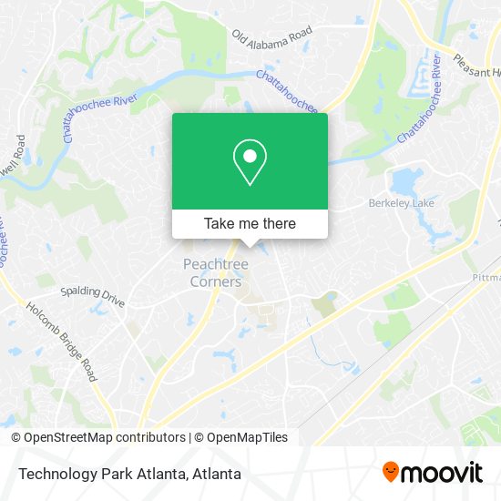 Mapa de Technology Park Atlanta