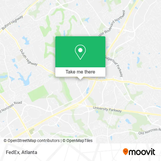 Mapa de FedEx