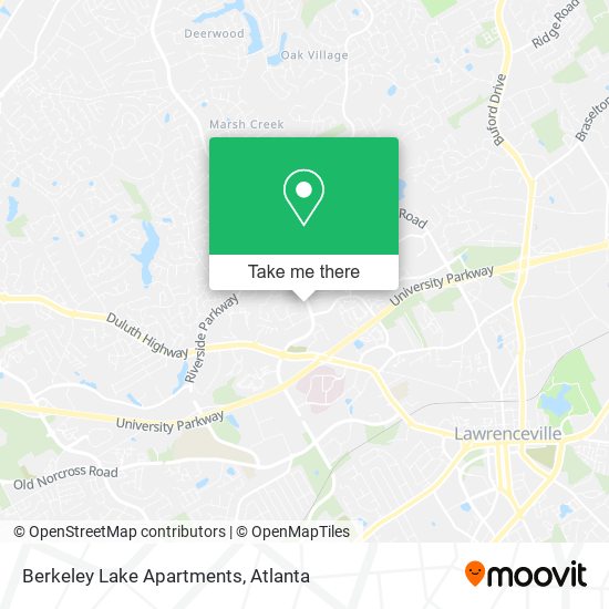 Mapa de Berkeley Lake Apartments