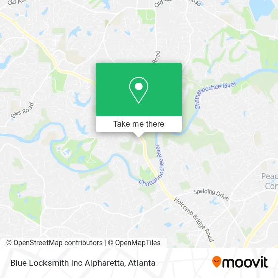 Blue Locksmith Inc Alpharetta map