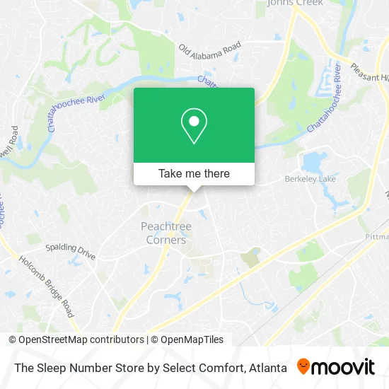 The Sleep Number Store by Select Comfort map