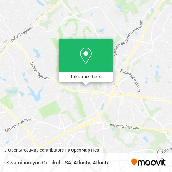 Mapa de Swaminarayan Gurukul USA, Atlanta