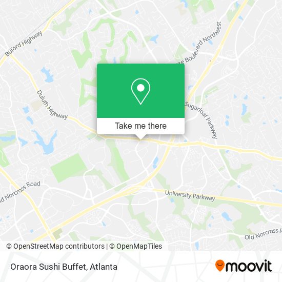 Oraora Sushi Buffet map