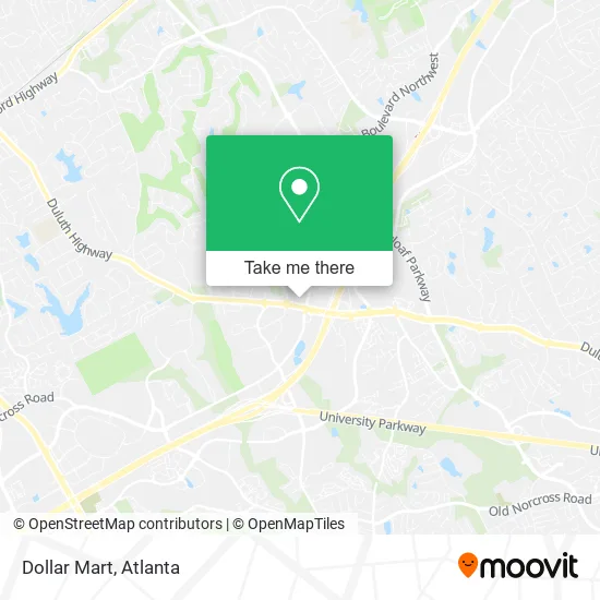 Mapa de Dollar Mart
