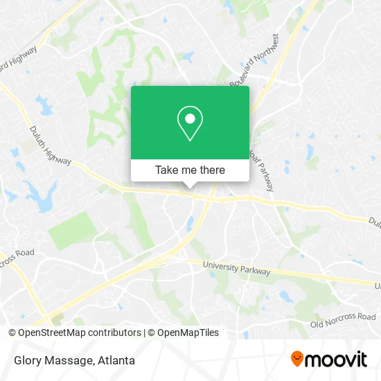 Mapa de Glory Massage