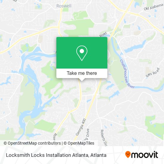 Locksmith Locks Installation Atlanta map