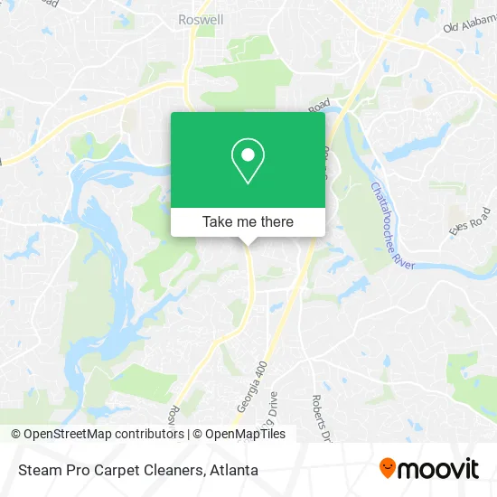 Steam Pro Carpet Cleaners map