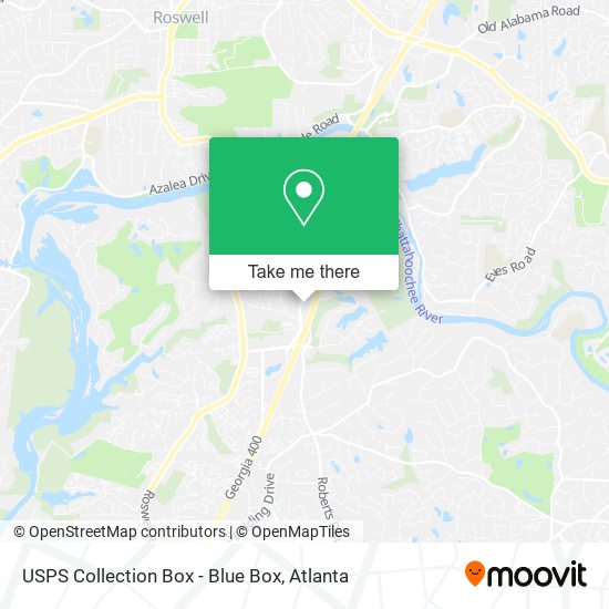 USPS Collection Box - Blue Box map