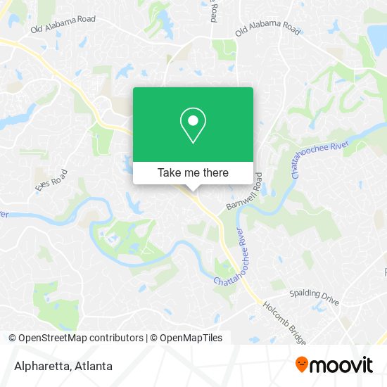 Mapa de Alpharetta