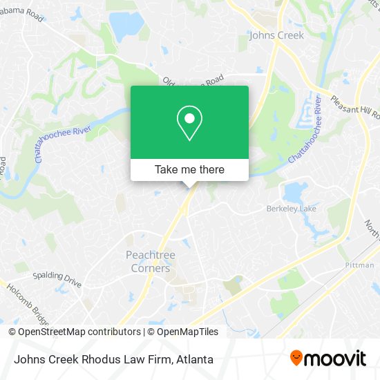 Johns Creek Rhodus Law Firm map