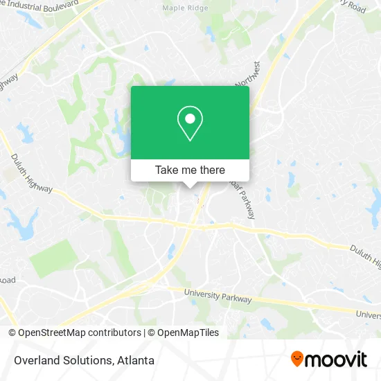 Mapa de Overland Solutions