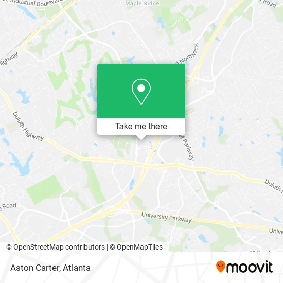 Mapa de Aston Carter