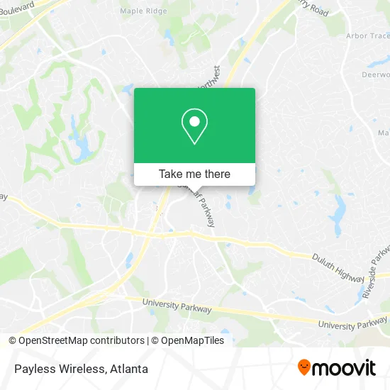 Payless Wireless map