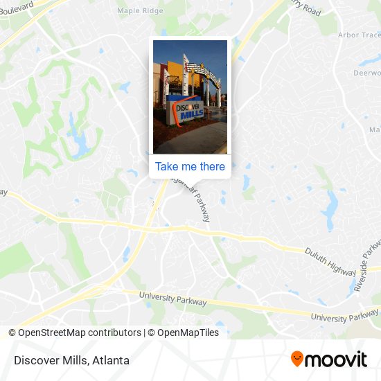 Mapa de Discover Mills