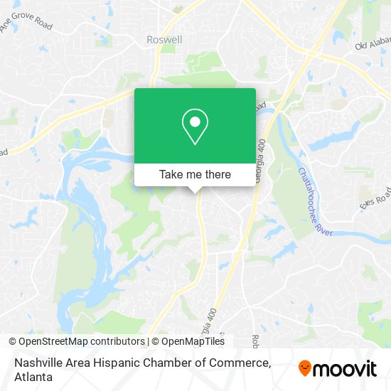 Nashville Area Hispanic Chamber of Commerce map