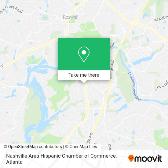 Nashville Area Hispanic Chamber of Commerce map