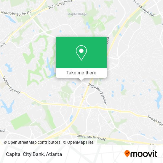 Capital City Bank map