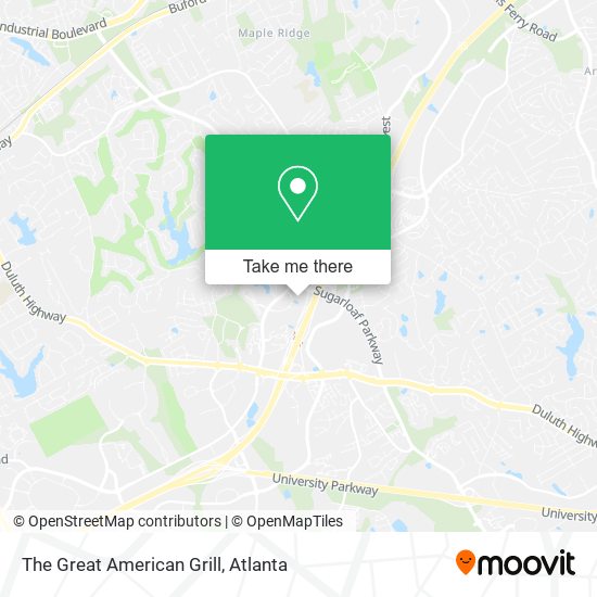 The Great American Grill map