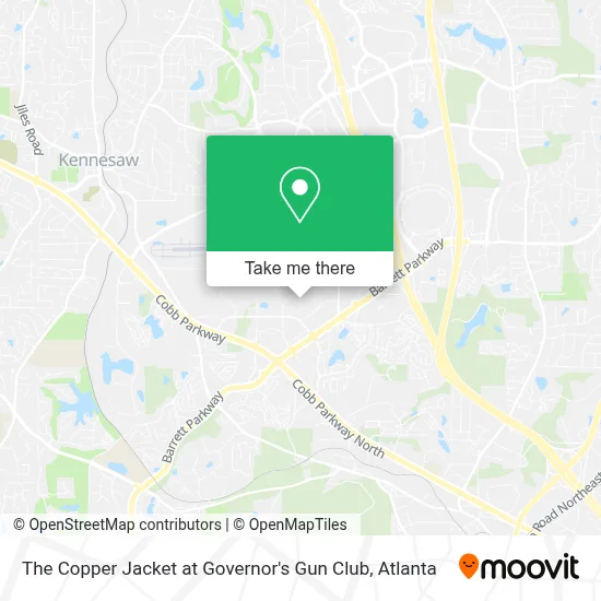 The Copper Jacket at Governor's Gun Club map
