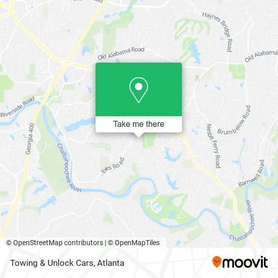 Towing & Unlock Cars map