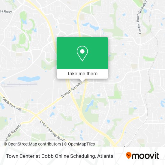 Town Center at Cobb Online Scheduling map