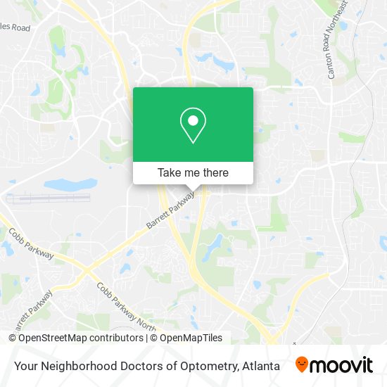 Your Neighborhood Doctors of Optometry map