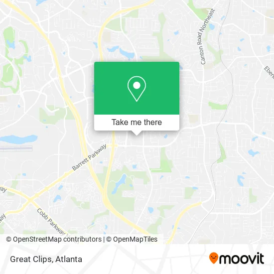 Great Clips map