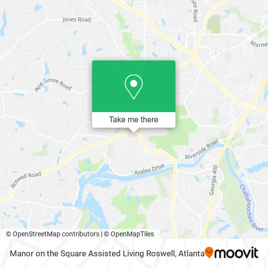 Mapa de Manor on the Square Assisted Living Roswell