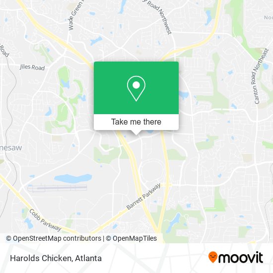 Mapa de Harolds Chicken