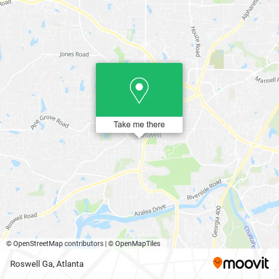 Mapa de Roswell Ga