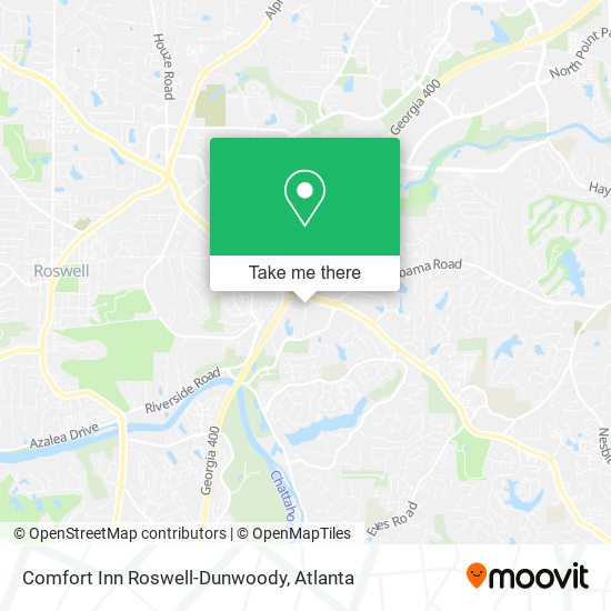 Comfort Inn Roswell-Dunwoody map