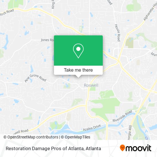 Restoration Damage Pros of Atlanta map