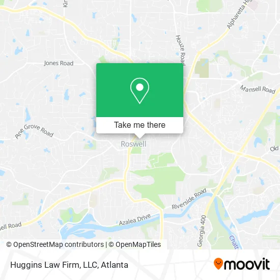 Huggins Law Firm, LLC map