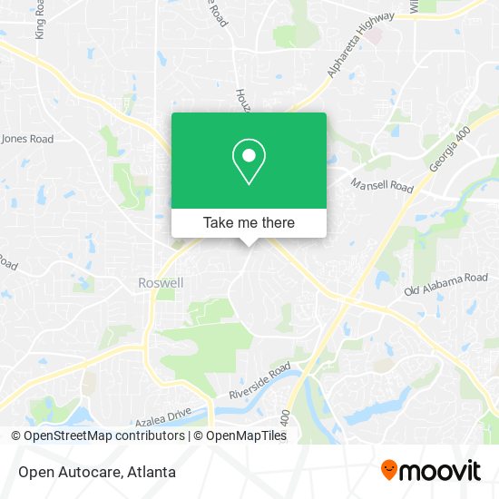 Open Autocare map