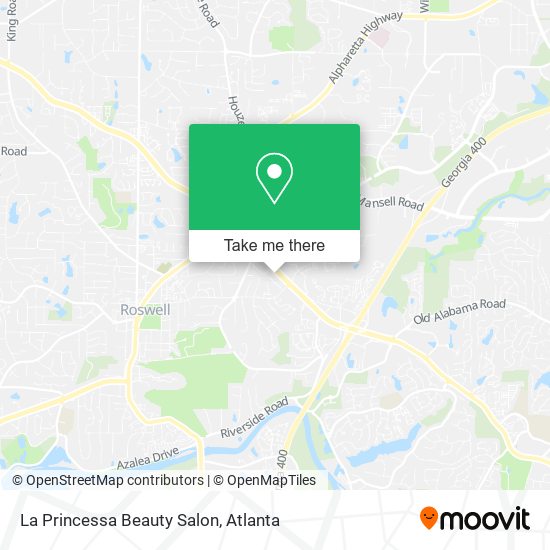 Mapa de La Princessa Beauty Salon