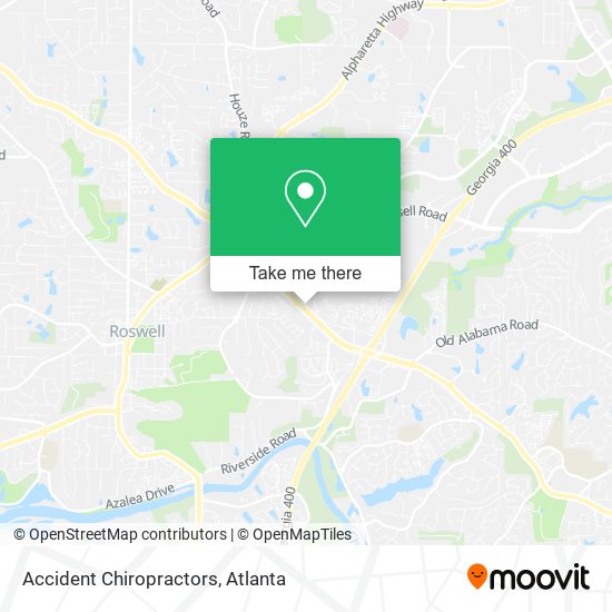 Accident Chiropractors map