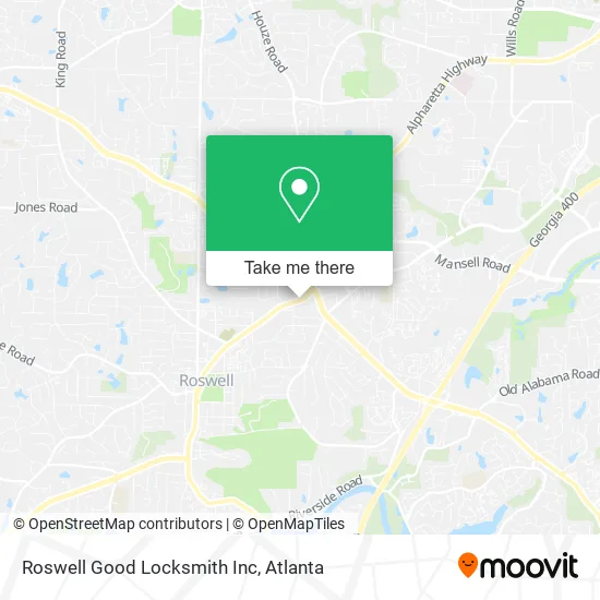 Mapa de Roswell Good Locksmith Inc