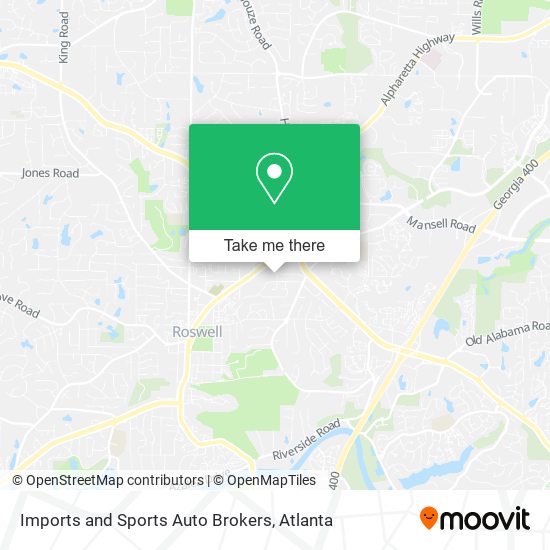 Imports and Sports Auto Brokers map