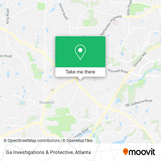 Ga Investigations & Protective map