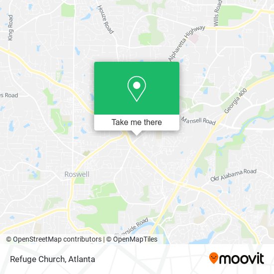 Refuge Church map