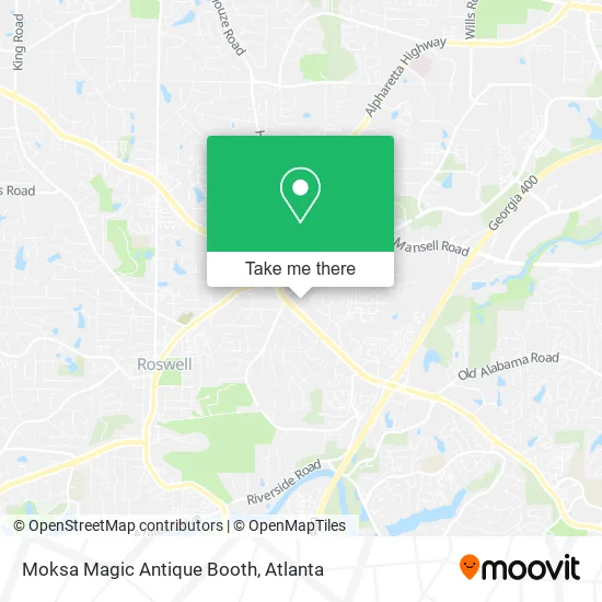 Moksa Magic Antique Booth map