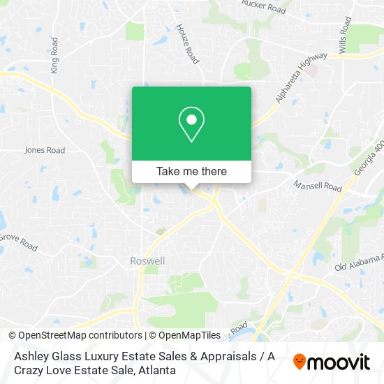 Ashley Glass Luxury Estate Sales & Appraisals / A Crazy Love Estate Sale map