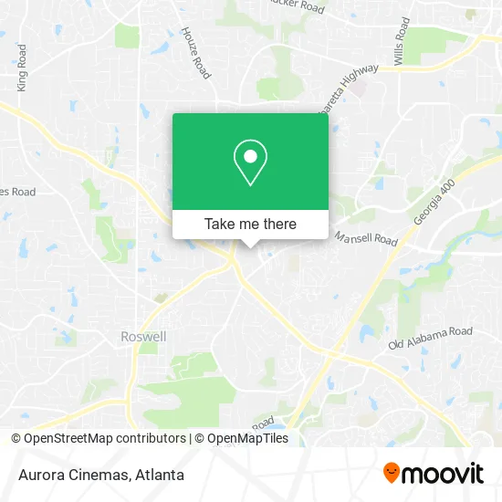 Aurora Cinemas map