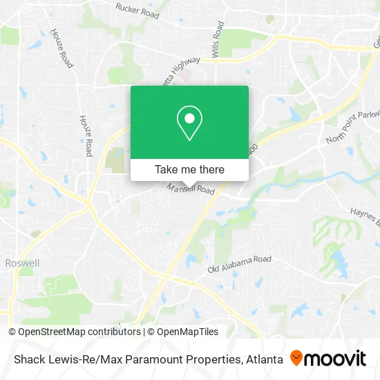 Shack Lewis-Re / Max Paramount Properties map