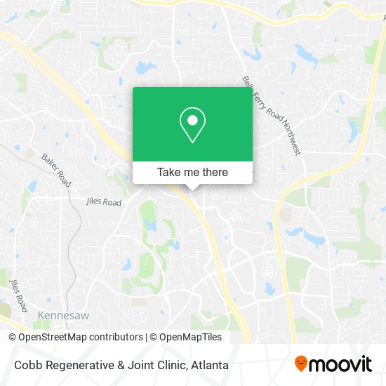 Cobb Regenerative & Joint Clinic map