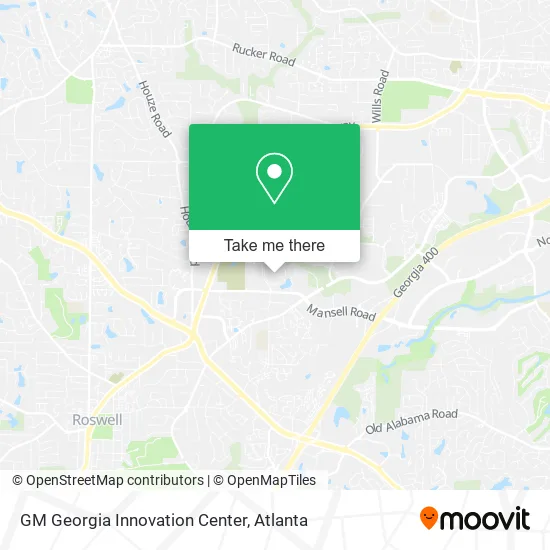 Mapa de GM Georgia Innovation Center
