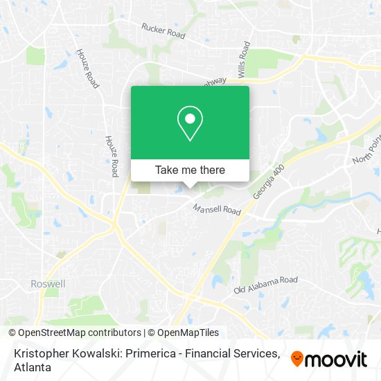 Mapa de Kristopher Kowalski: Primerica - Financial Services