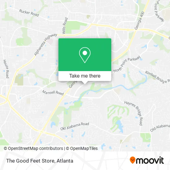 The Good Feet Store map
