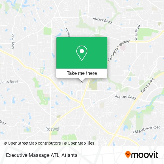 Mapa de Executive Massage ATL